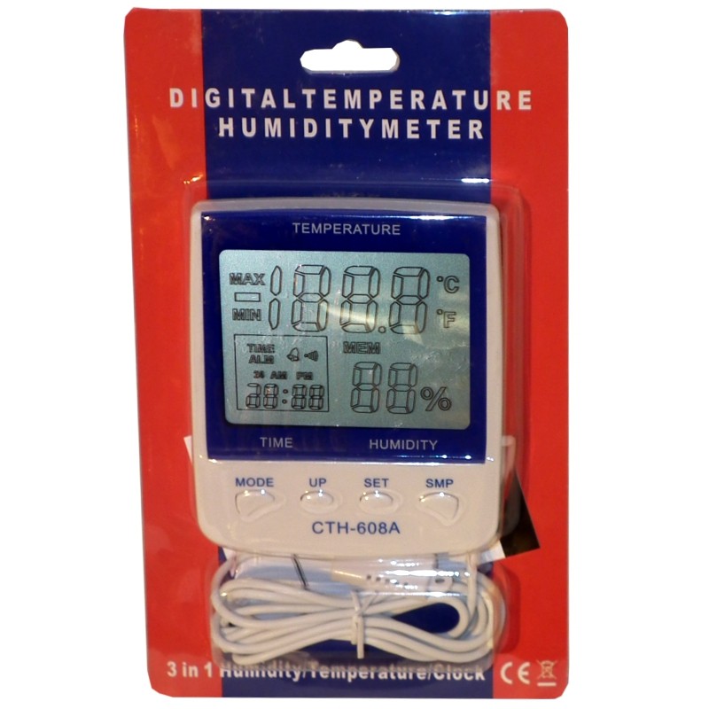 Thermomètre / Hygromètre digital - Ambiant - Module - Maxi/Mini - Coloris  blanc